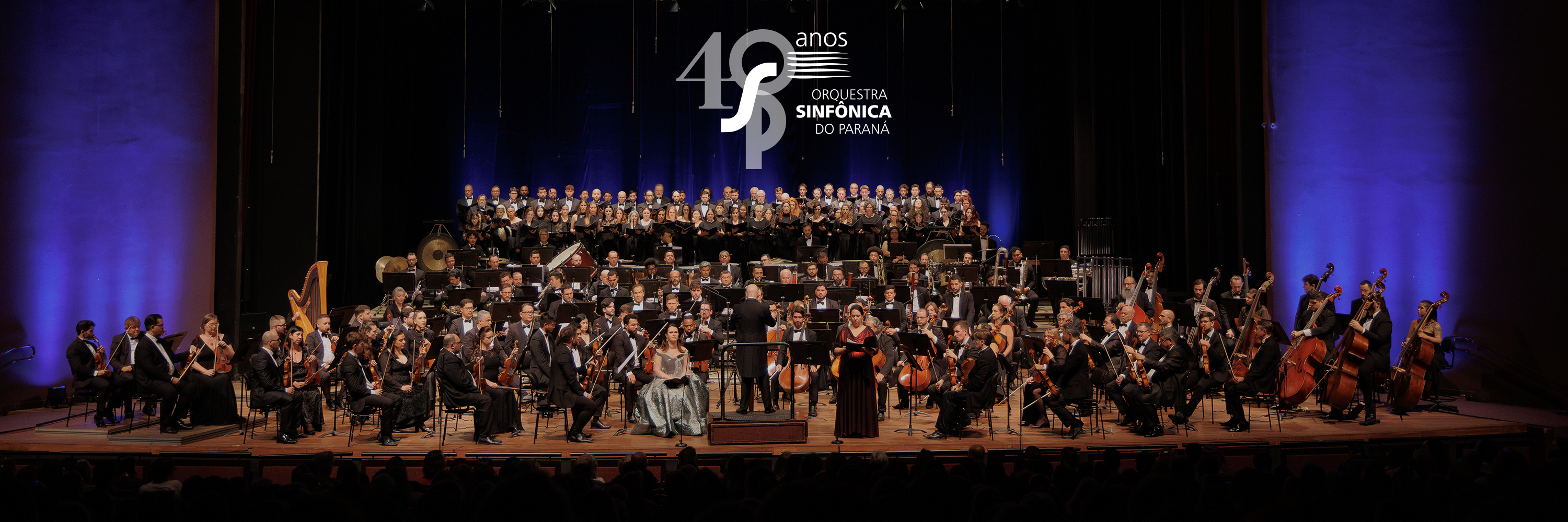Banner 40 anos da Orquestra Sinfônica do Paraná