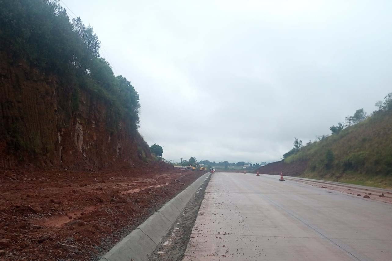 75%: concretagem de rodovia entre Clevelândia e Pato Branco deve terminar em junho