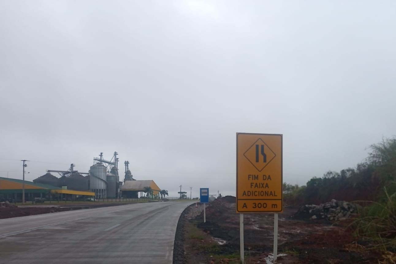 75%: concretagem de rodovia entre Clevelândia e Pato Branco deve terminar em junho