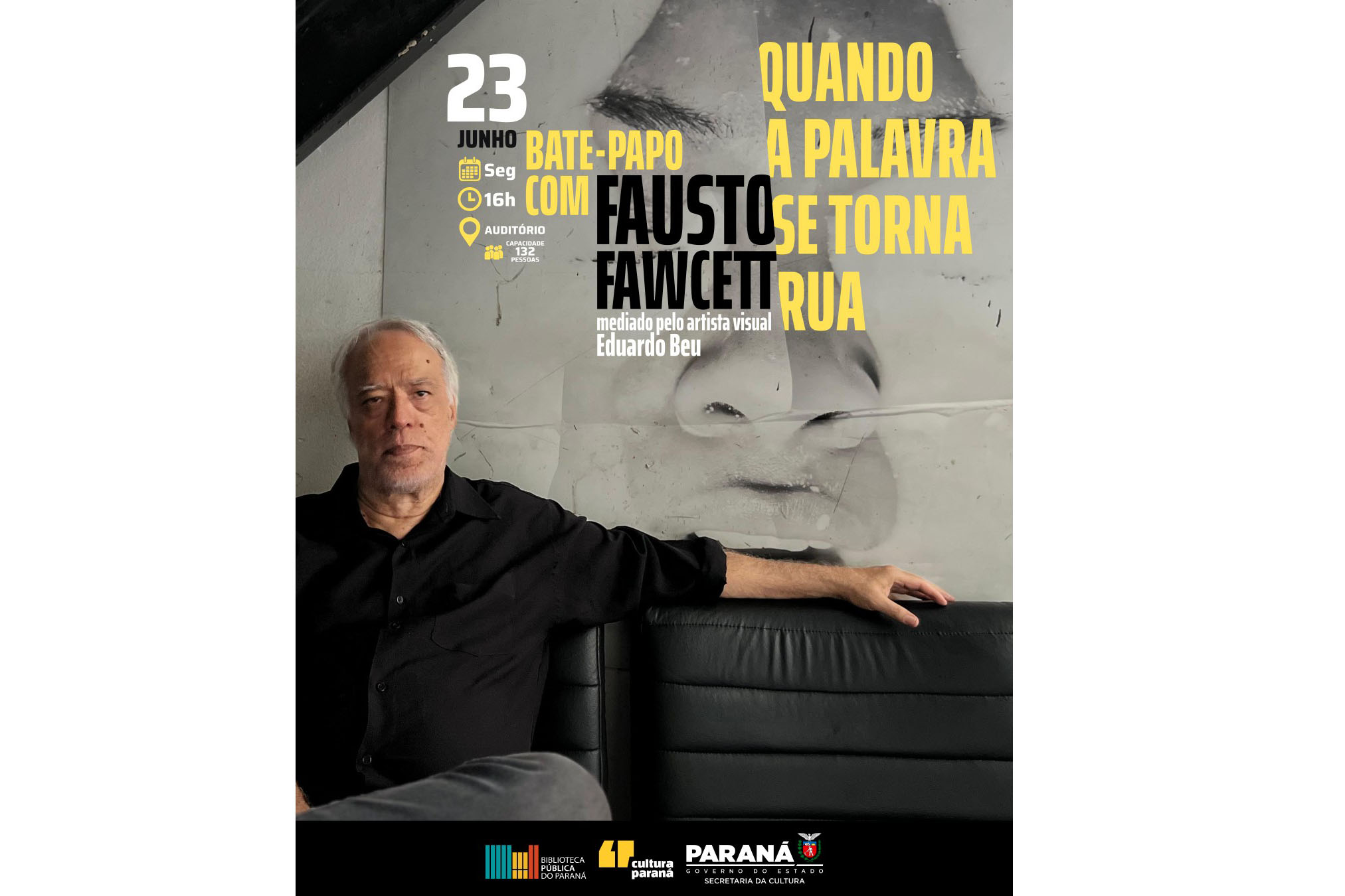 BPP recebe o artista Fausto Fawcett para bate-papo sobre literatura