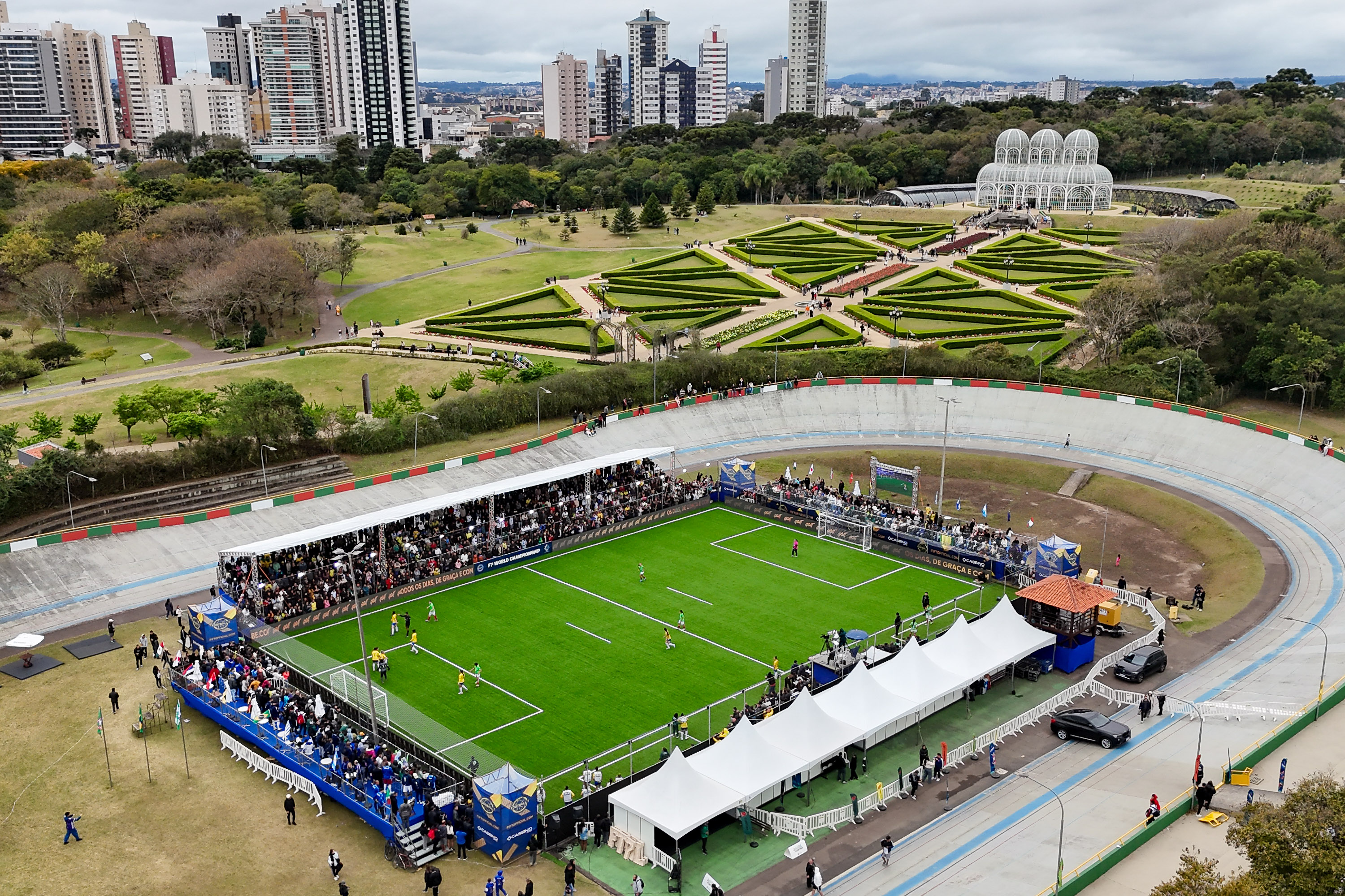 Final  da Copa do Mundo de Futebol 7 no Jardim Botânico, em Curitiba, realizada pela Futebol 7 Brasil, em parceria com a Federação Internacional de Futebol 7 (FIF7) e o apoio do Governo do Estado do Paraná, por meio da Secretaria do Esporte. Foto: Geraldo Bubniak/AEN