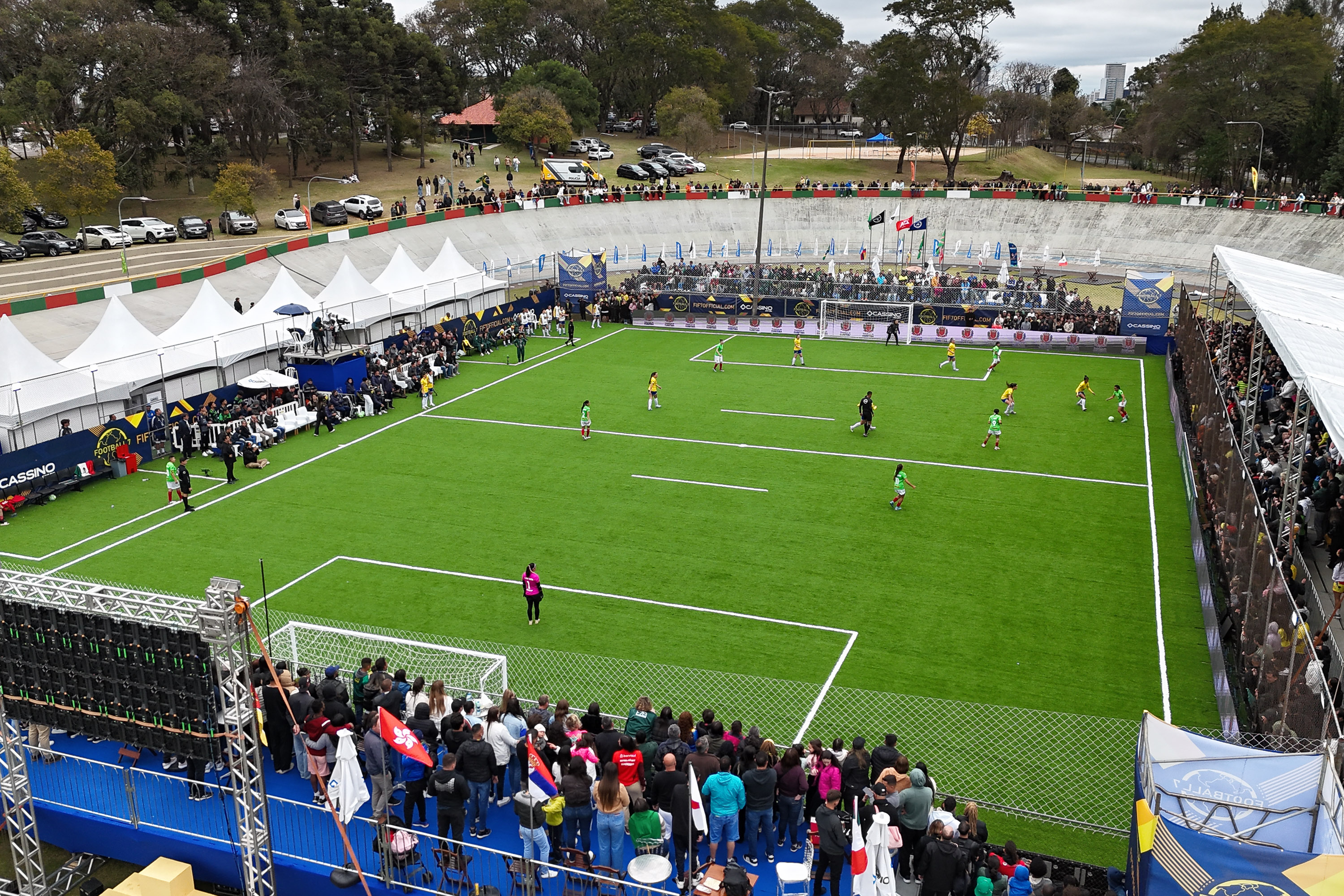 Final  da Copa do Mundo de Futebol 7 no Jardim Botânico, em Curitiba, realizada pela Futebol 7 Brasil, em parceria com a Federação Internacional de Futebol 7 (FIF7) e o apoio do Governo do Estado do Paraná, por meio da Secretaria do Esporte. Foto: Geraldo Bubniak/AEN
