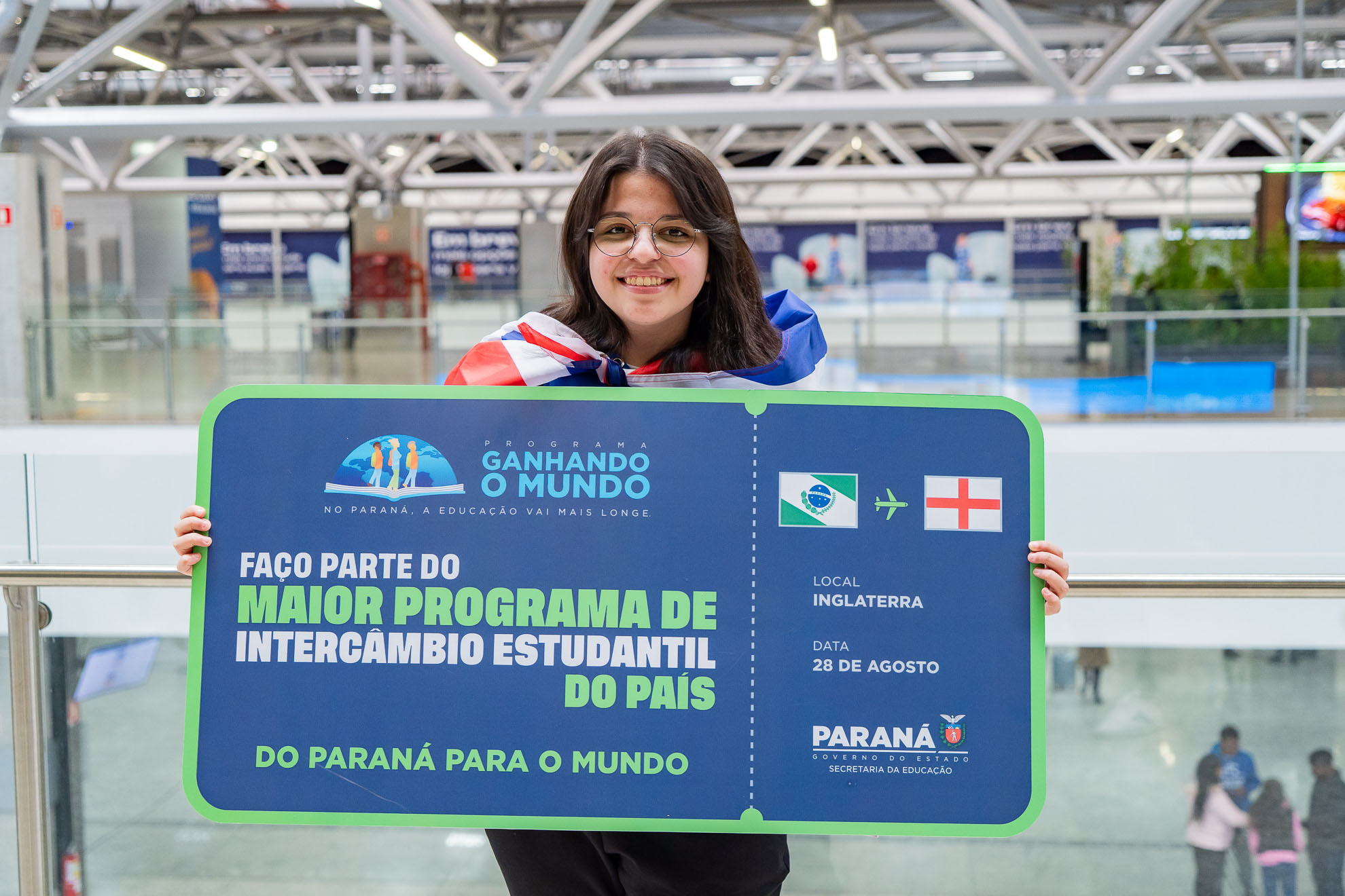 SEED - Paraná divulga lista com países de destino dos estudantes do Ganhando o Mundo 2026