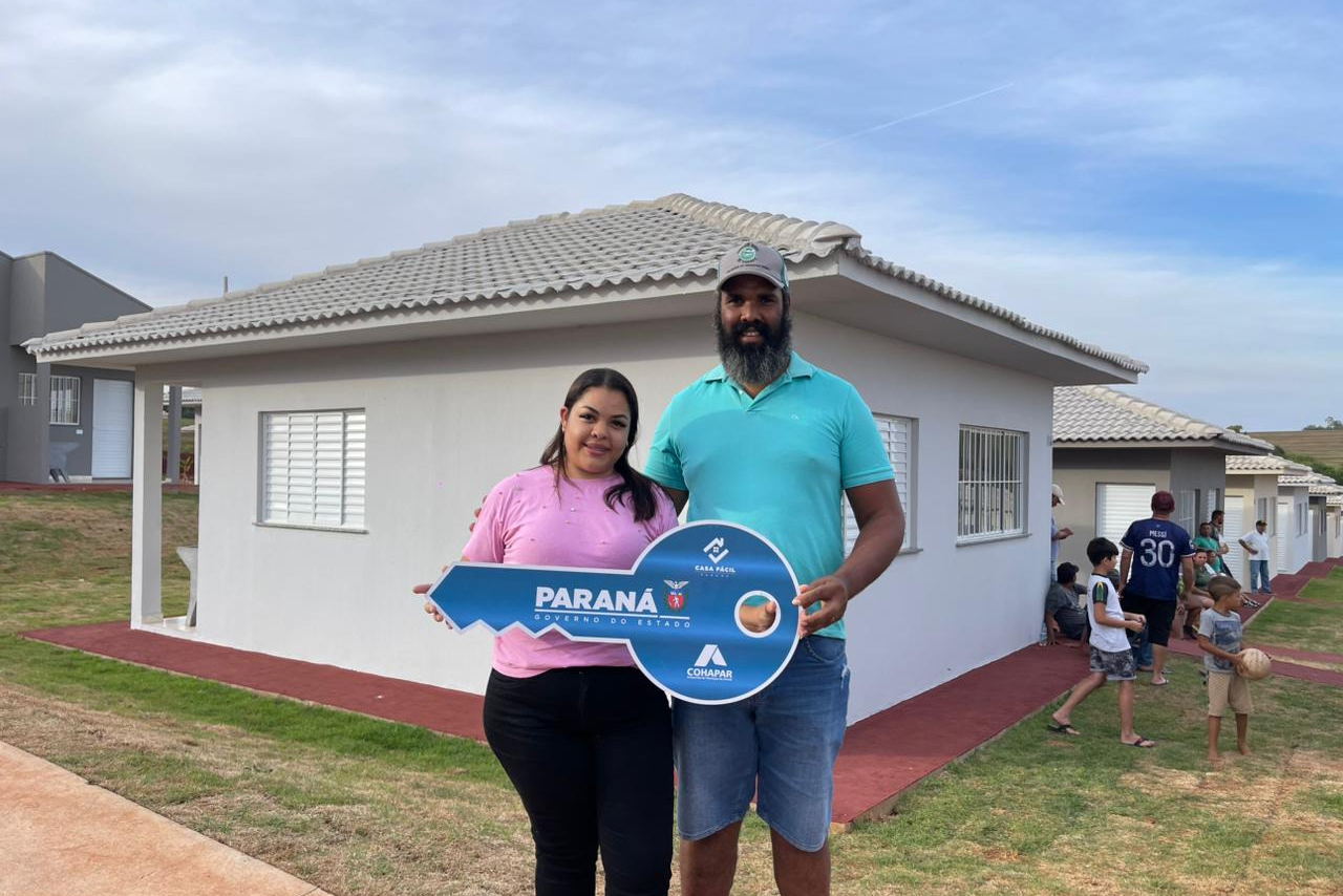 Com recursos do Estado, Cohapar entrega novo residencial no município de Quinta do Sol