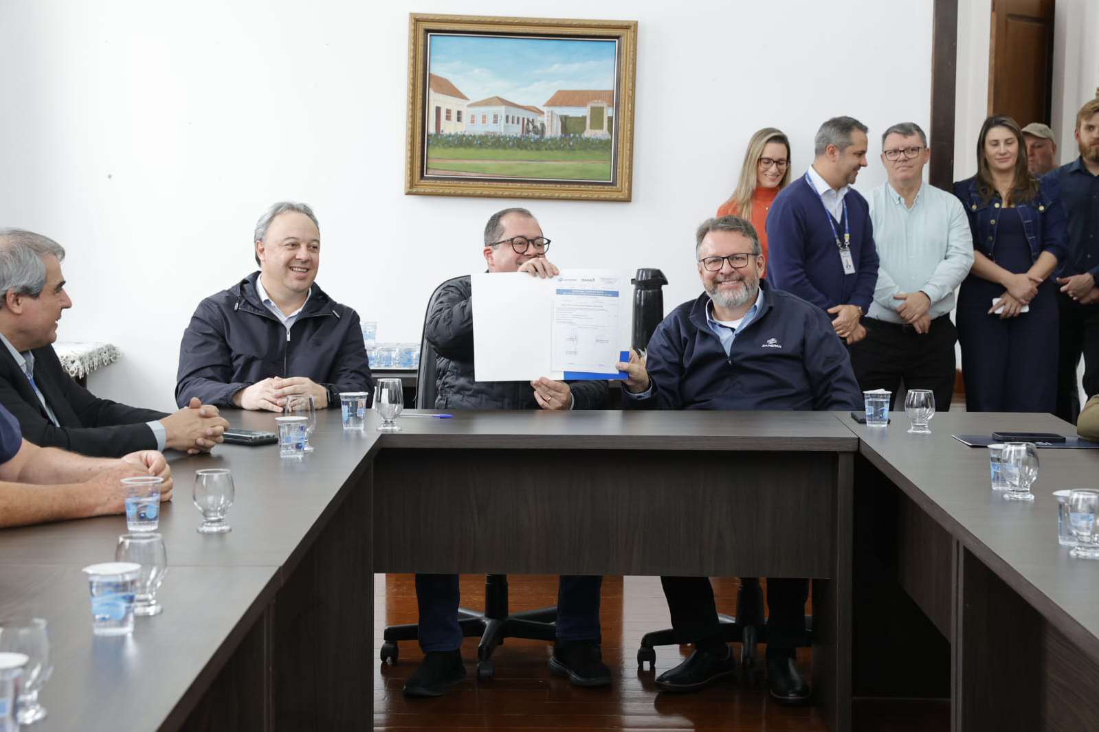 Sanepar apresenta investimentos e firma nova parcer ia com a Prefeitura da Lapa