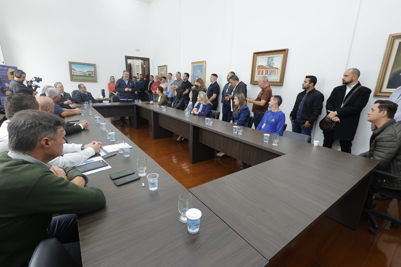 Sanepar apresenta investimentos e firma nova parcer ia com a Prefeitura da Lapa