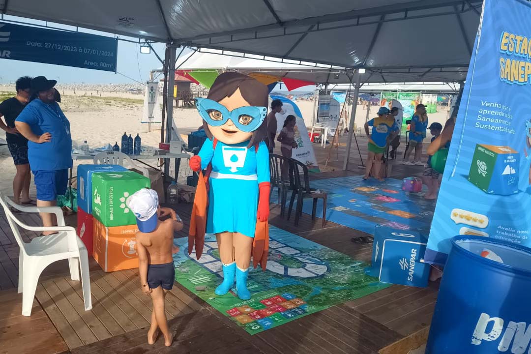 Sanepar leva educação ambiental para todas as idades neste Verão