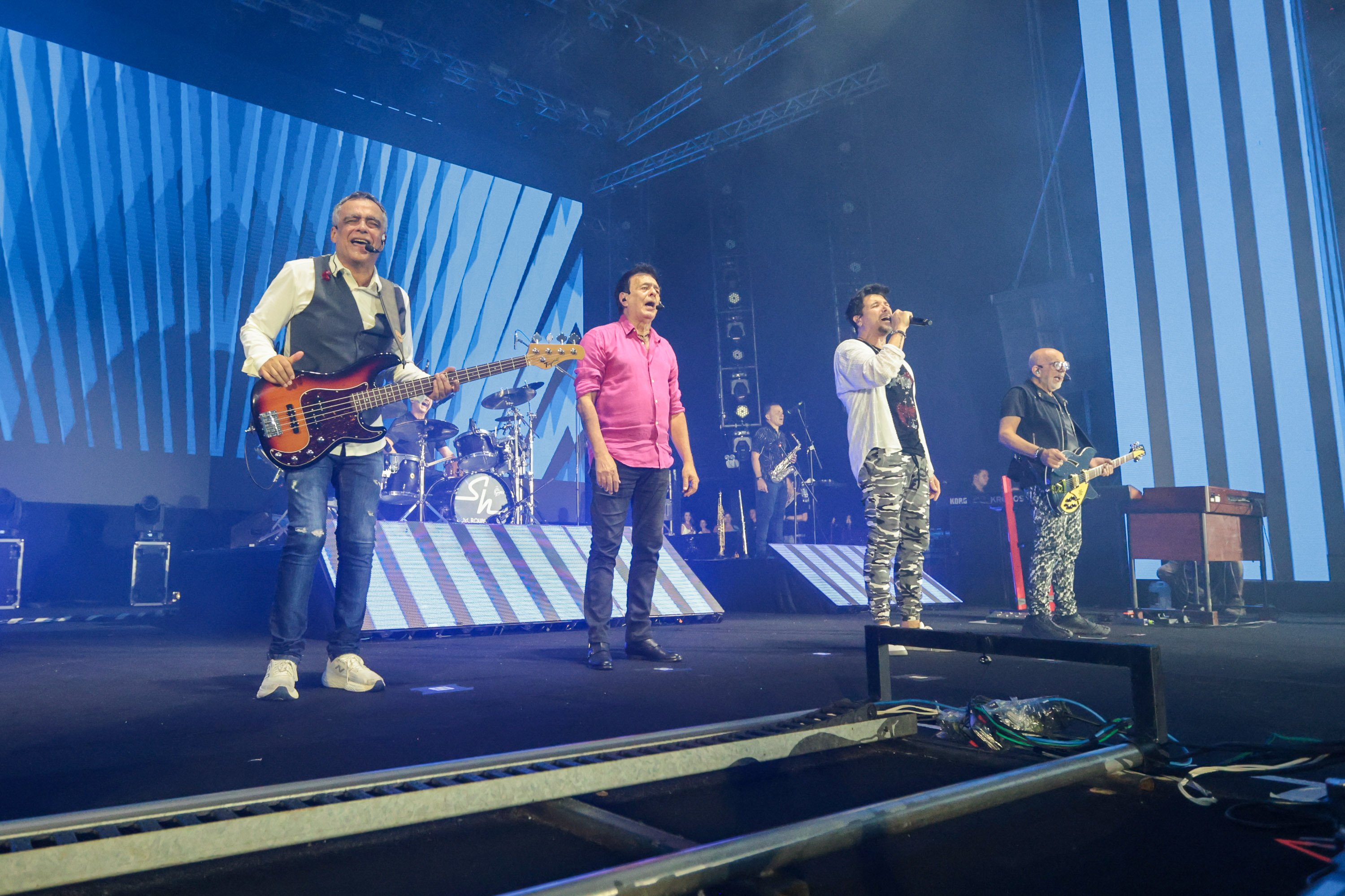 O grupo Roupa Nova durante a apresentacao do seu show dentro da programacao do Verao Maior Parana, em Matinhos - 15/02/2026 - Foto: Geraldo Bubniak/AEN