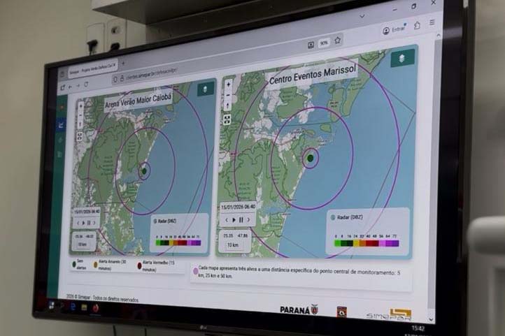 Com base no Litoral, Defesa Civil já emitiu 76 alertas durante o Verão Maior Paraná