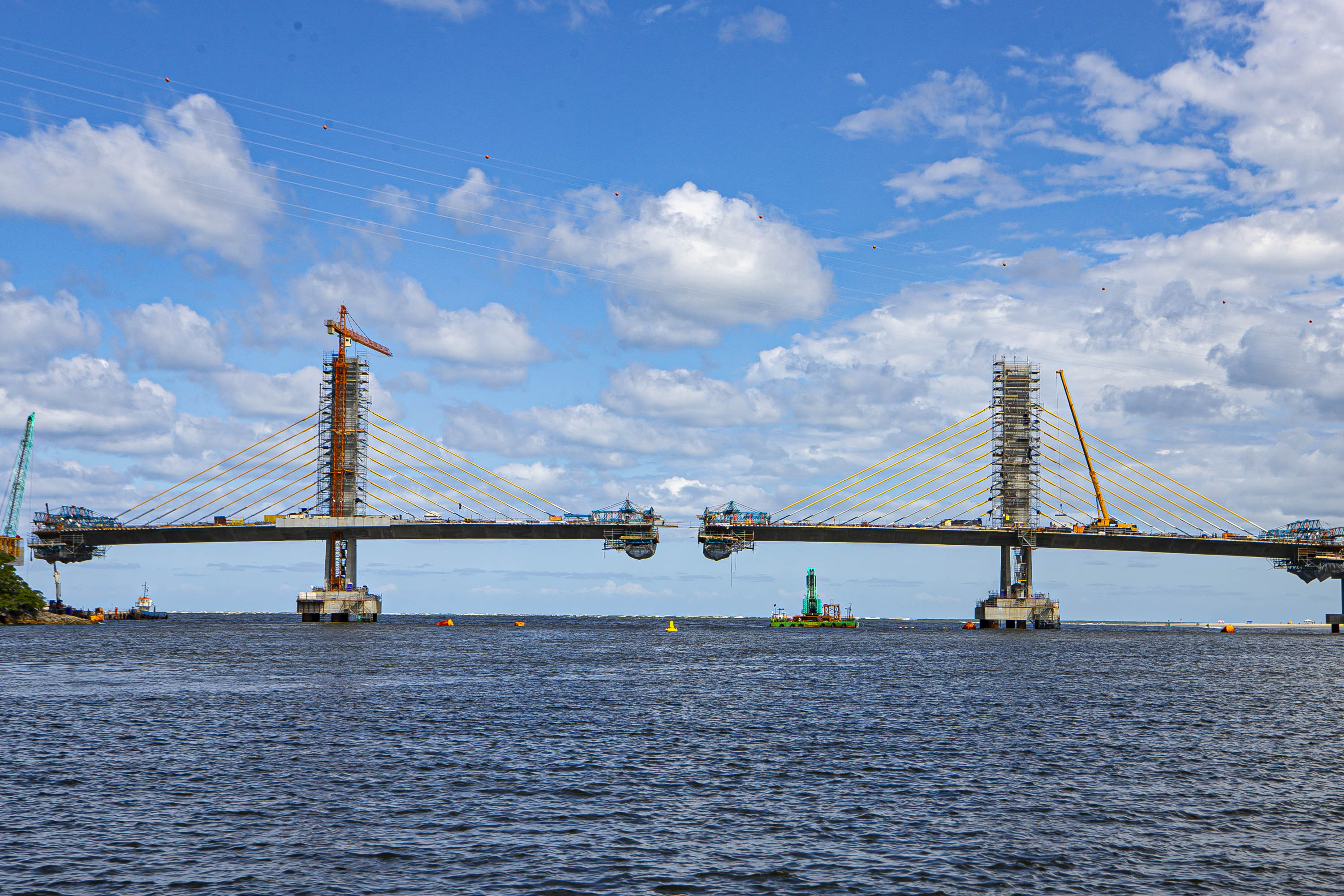 Reta final: veja como vai funcionar o encontro da parte estaiada da Ponte de Guaratuba