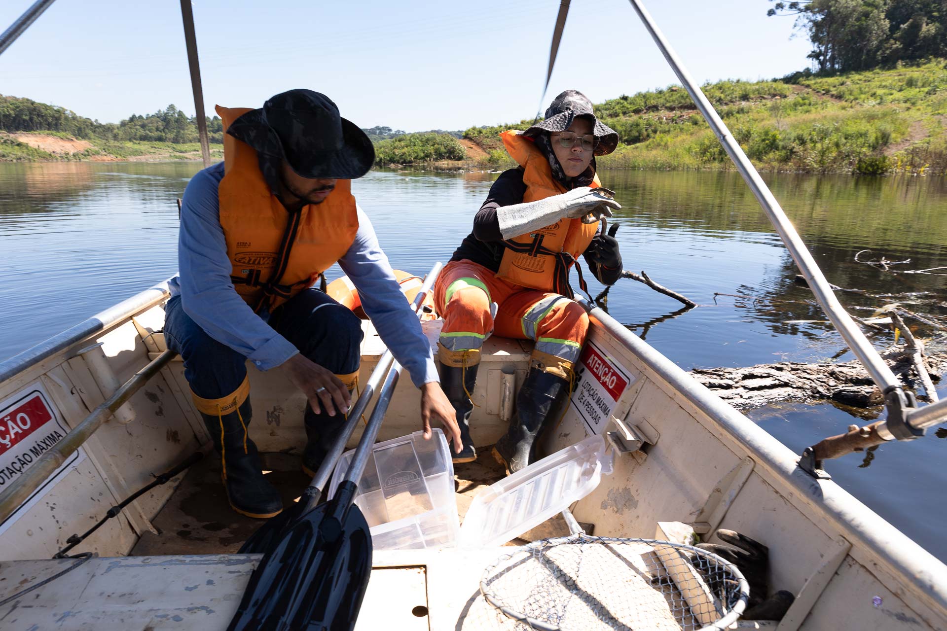 Sanepar resgatou cerca de 2 mil animais desde o início do enchimento do Reservatório Miringuava