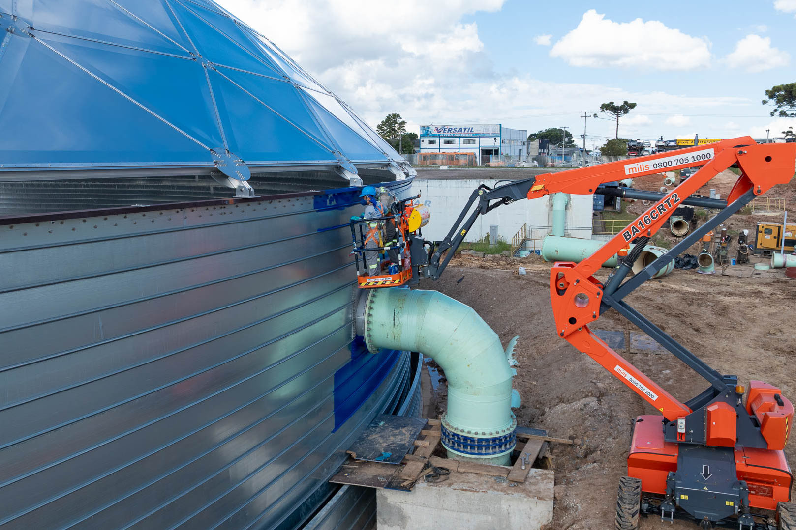 Curitiba constrói maior reservatório em aço da América Latina