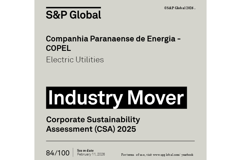 Copel recebe reconhecimento internacional por suas práticas sustentáveis