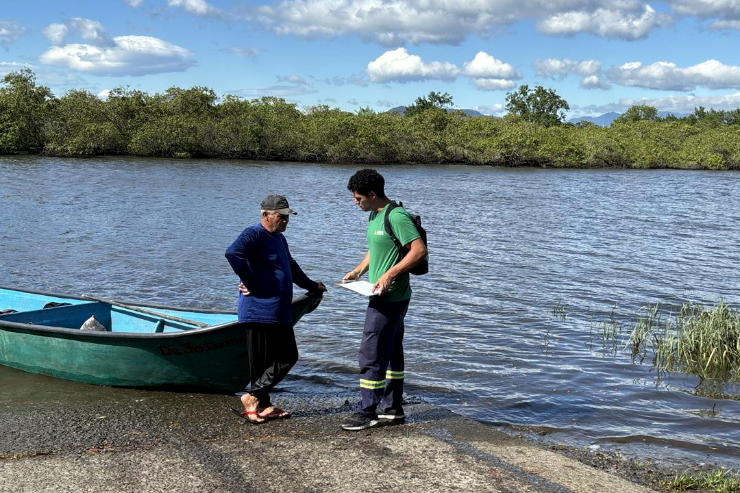 Atividades ambientais na Ponte de Guaratuba