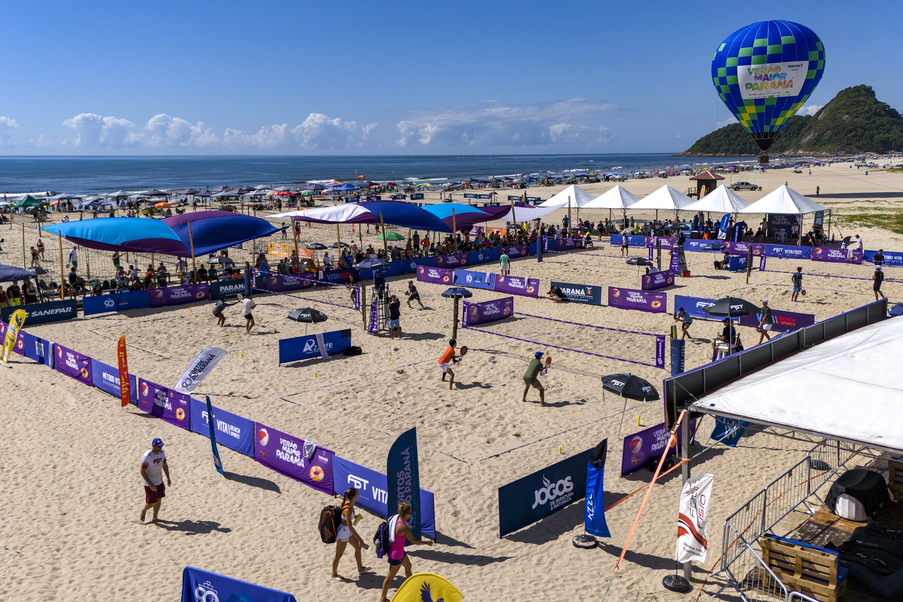 Arena Portos do Paraná em Caiobá recebe um dos maiores torneios de beach tennis do mundo