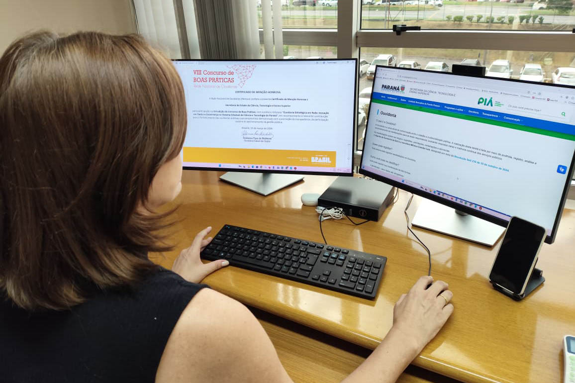 Integração entre Ouvidorias do sistema de ciência e tecnologia do Paraná  conquista menção honrosa em concurso nacional