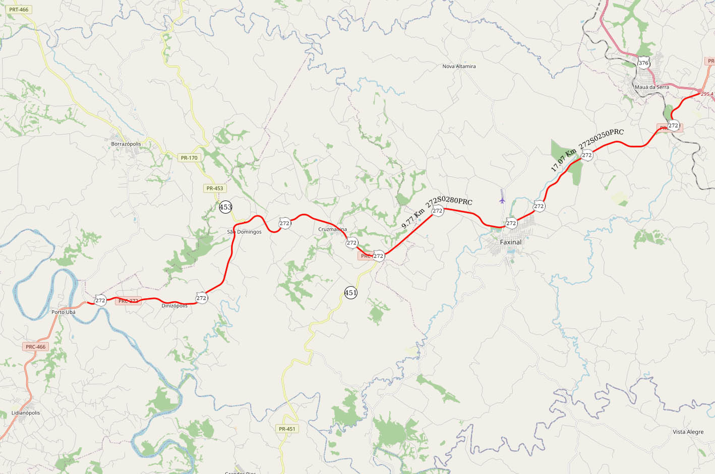 Mauá da Serra a Lidianópolis