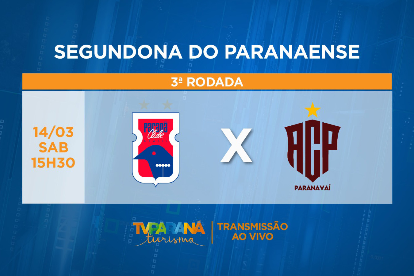TV Paraná Turismo transmite Paraná Clube x Paranavaí neste sábado (14)