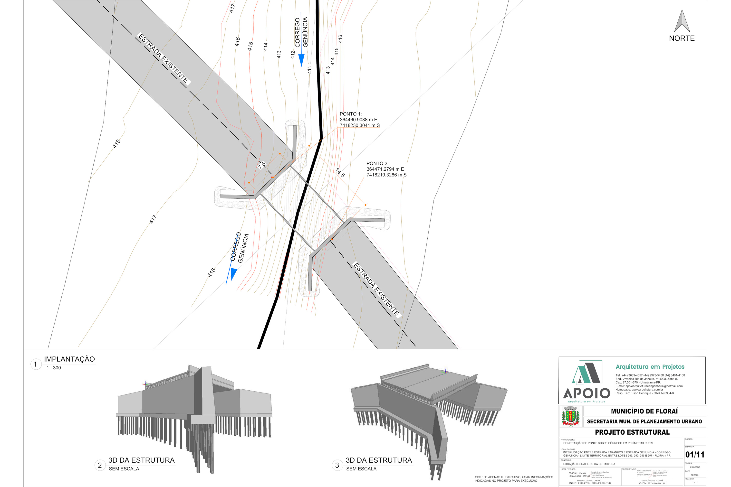 Convênio entre SEIL e Floraí para construir uma nova ponte (projeto)