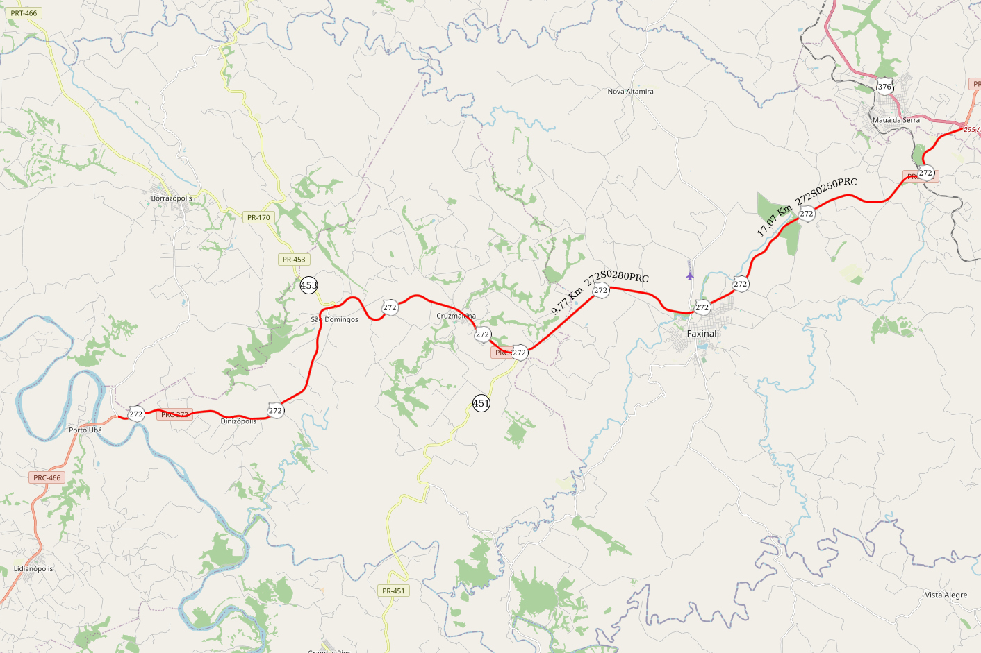 DER - Mauá da Serra e Lidianópolis