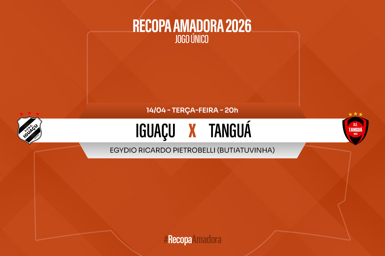 TV Paraná Turismo transmite ao vivo a final da Recopa Amadora 2026 de Curitiba