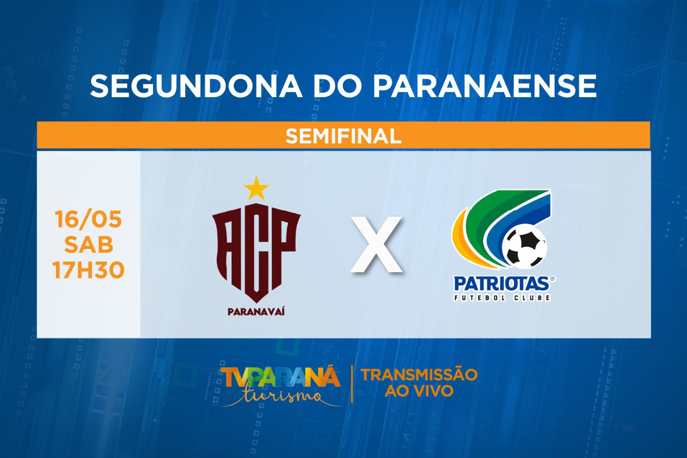TV Paraná Turismo transmite Paranavaí x Patriotas pela semifinal da Segundona