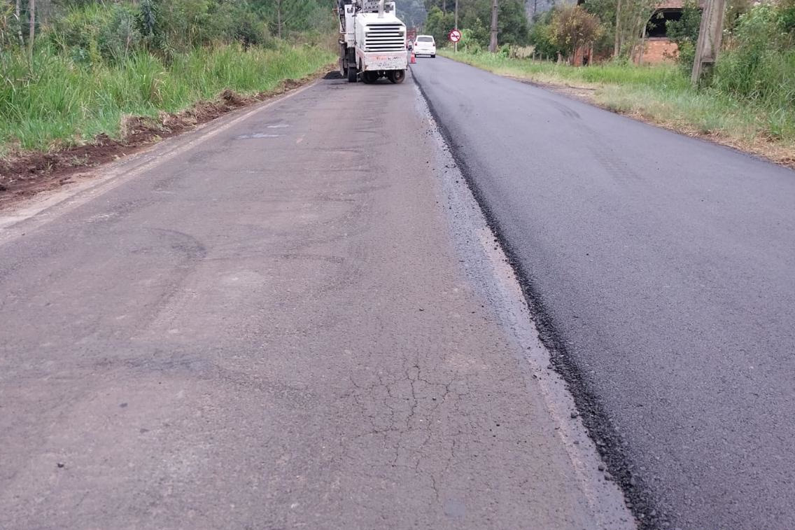 Conservação da PR-446 entre União da Vitória e Porto Vitória