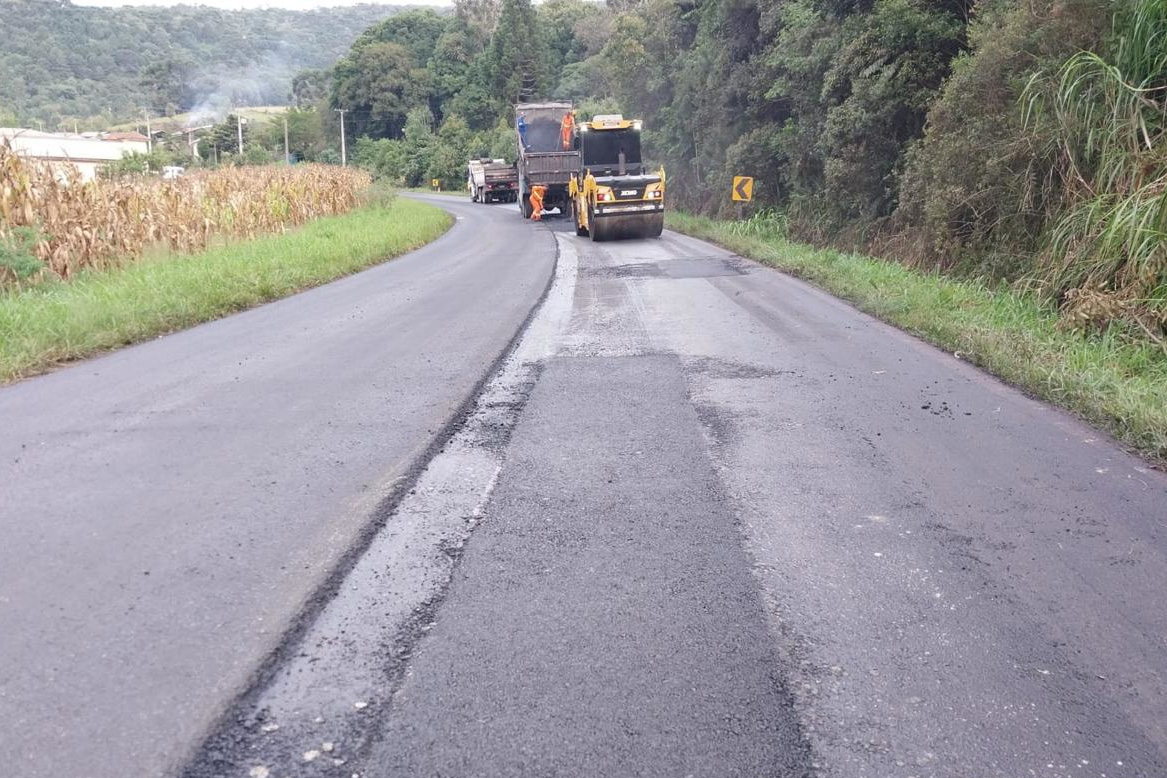 Conservação da PR-446 entre União da Vitória e Porto Vitória