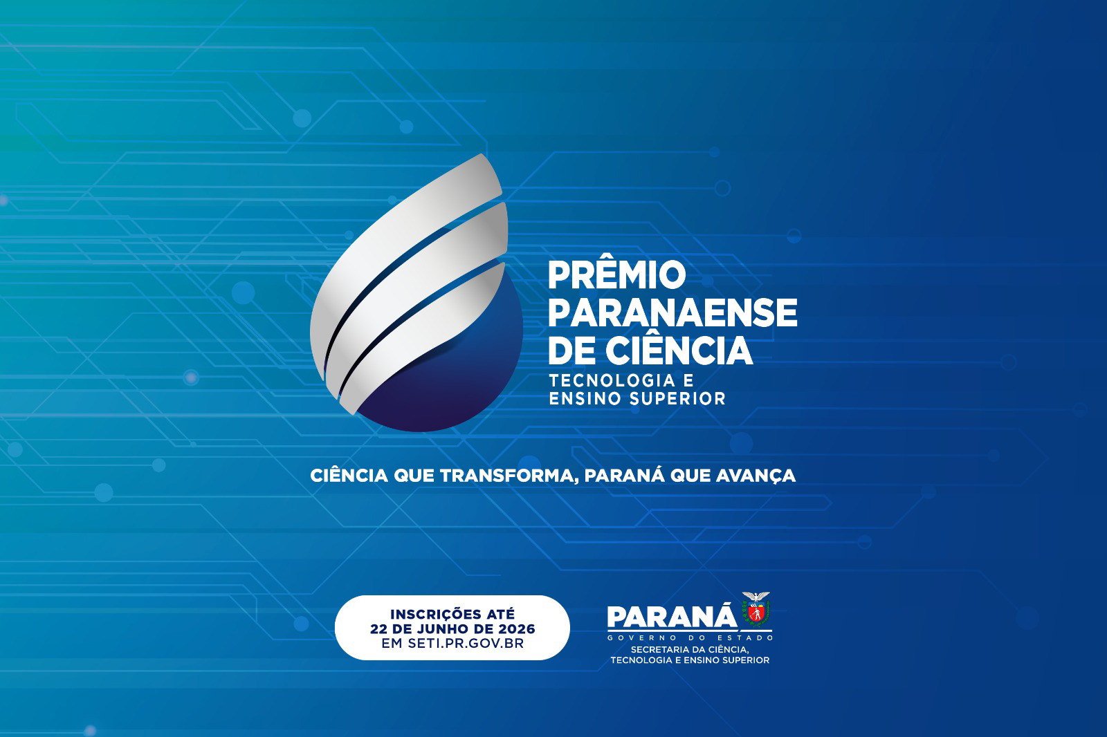 Inscrições para prêmio de Ciência, Tecnologia e Ensino Superior vão até 22 de junho
