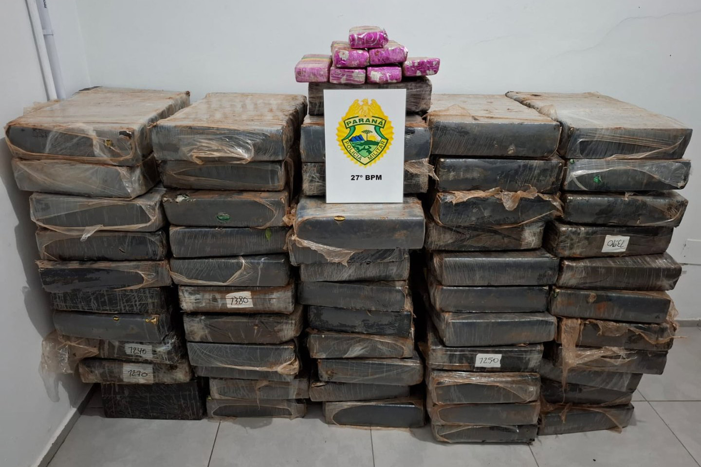 PMPR apreende mais de 759 quilos de maconha durante operação em São Mateus do Sul