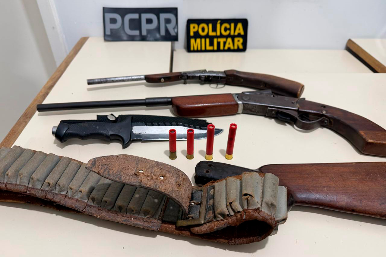 PCPR prende seis pessoas e apreende arsenal durante operação contra comércio ilegal de armas