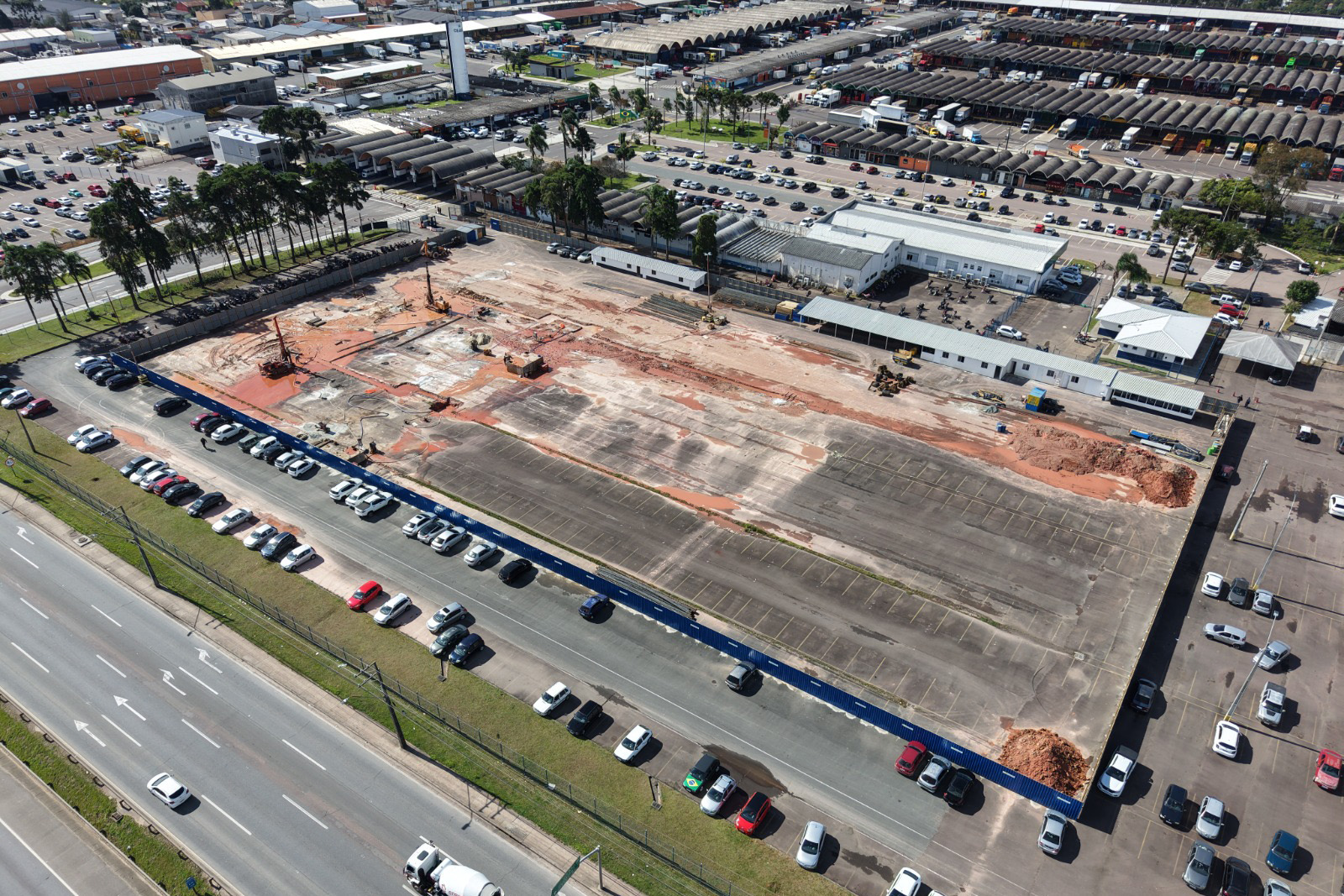 Ceasa Curitiba avança nas obras do novo Mercado de Flores com início das fundações