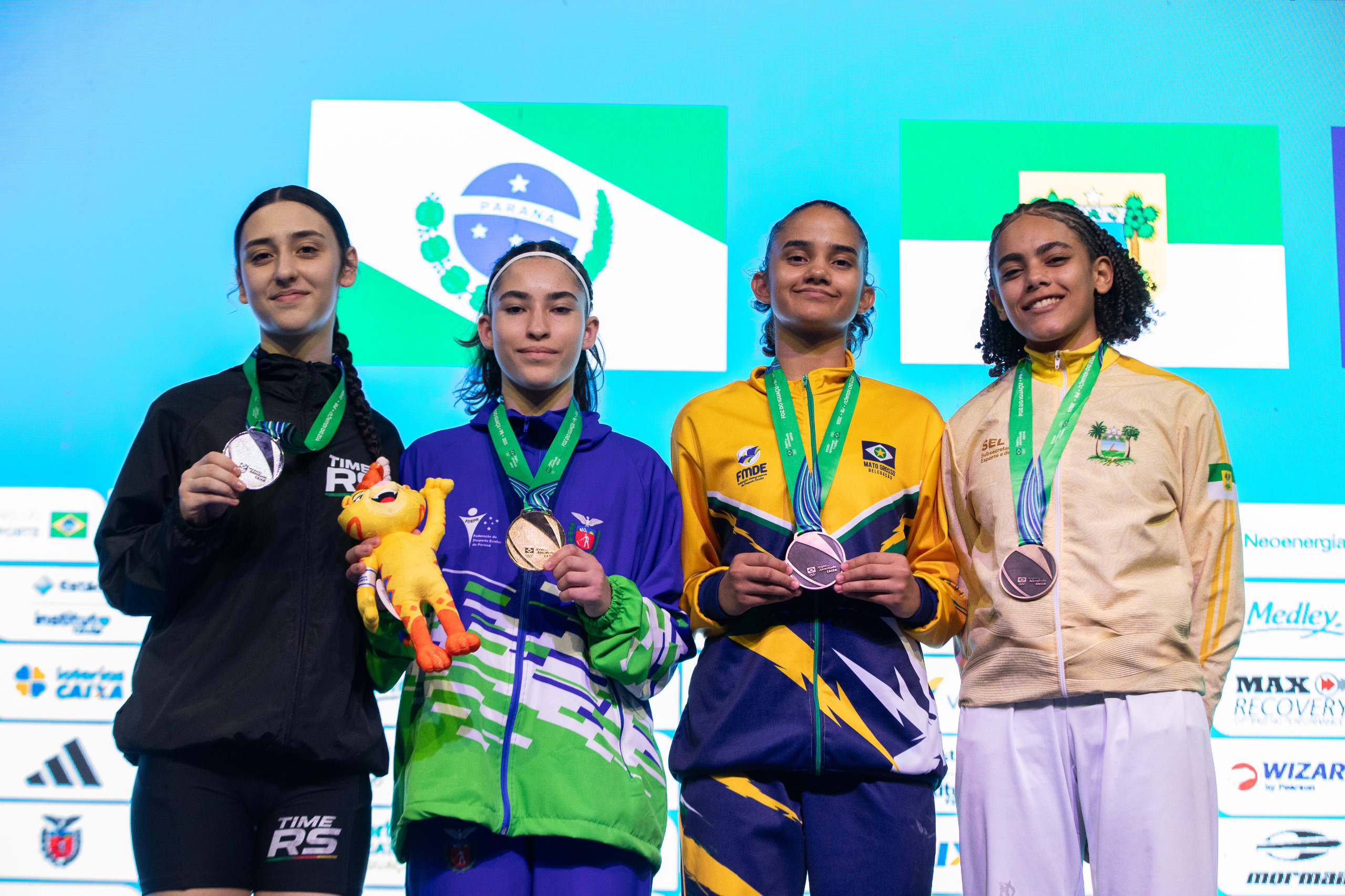 Paraná conquista 34 medalhas no primeiro bloco dos Jogos da Juventude em Foz do Iguaçu