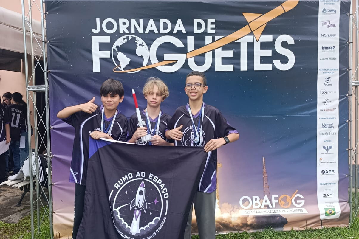 Estudantes da rede estadual conquistam ouro inédito na 95ª Jornada de Foguetes