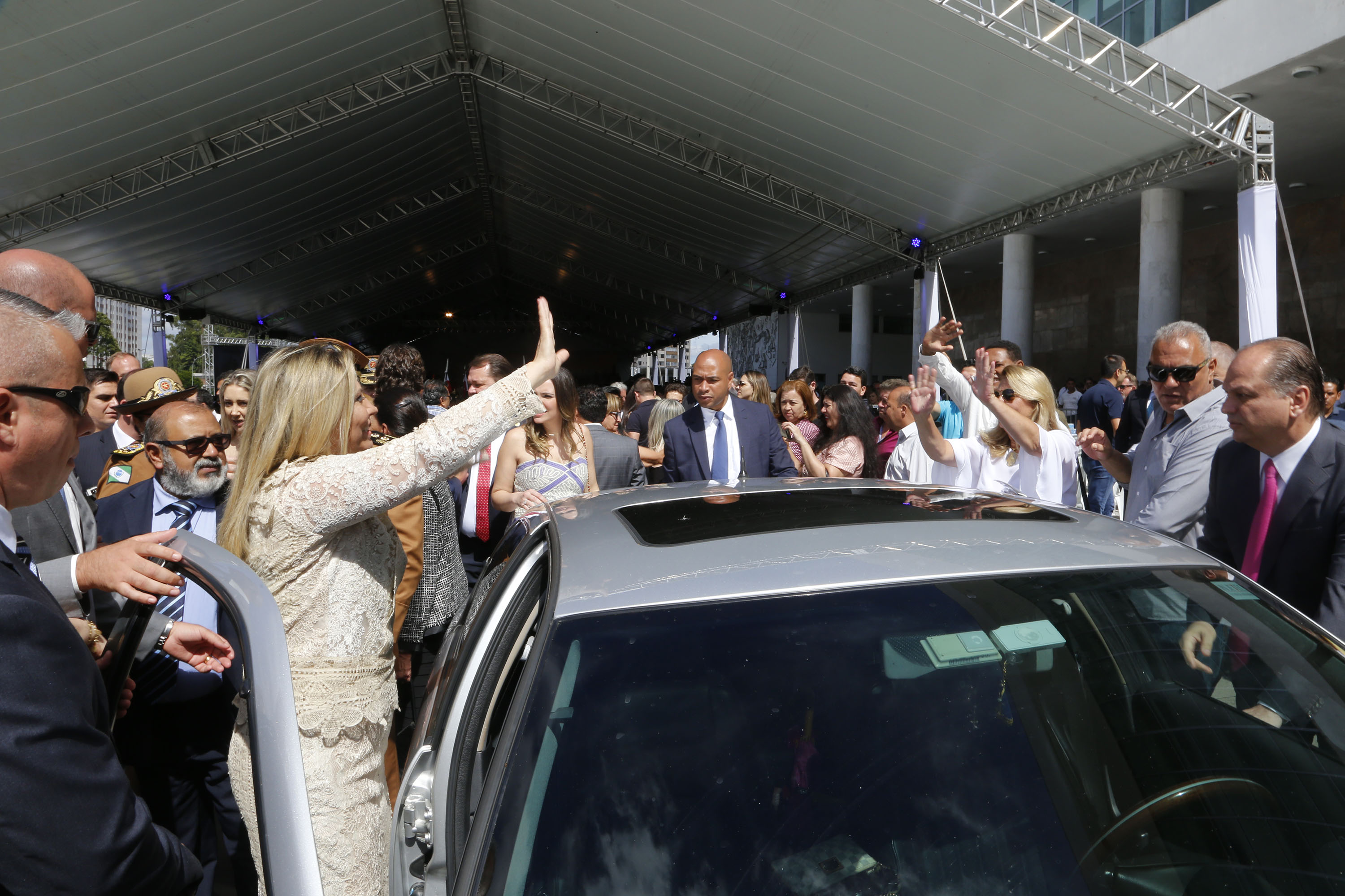 Posse do governador Carlos Massa Ratinho Júnior. Na foto, a ex governadora Cida Borghetti. - Curitiba/Pr, 01.01.2019 - Foto Jonas Oliveira