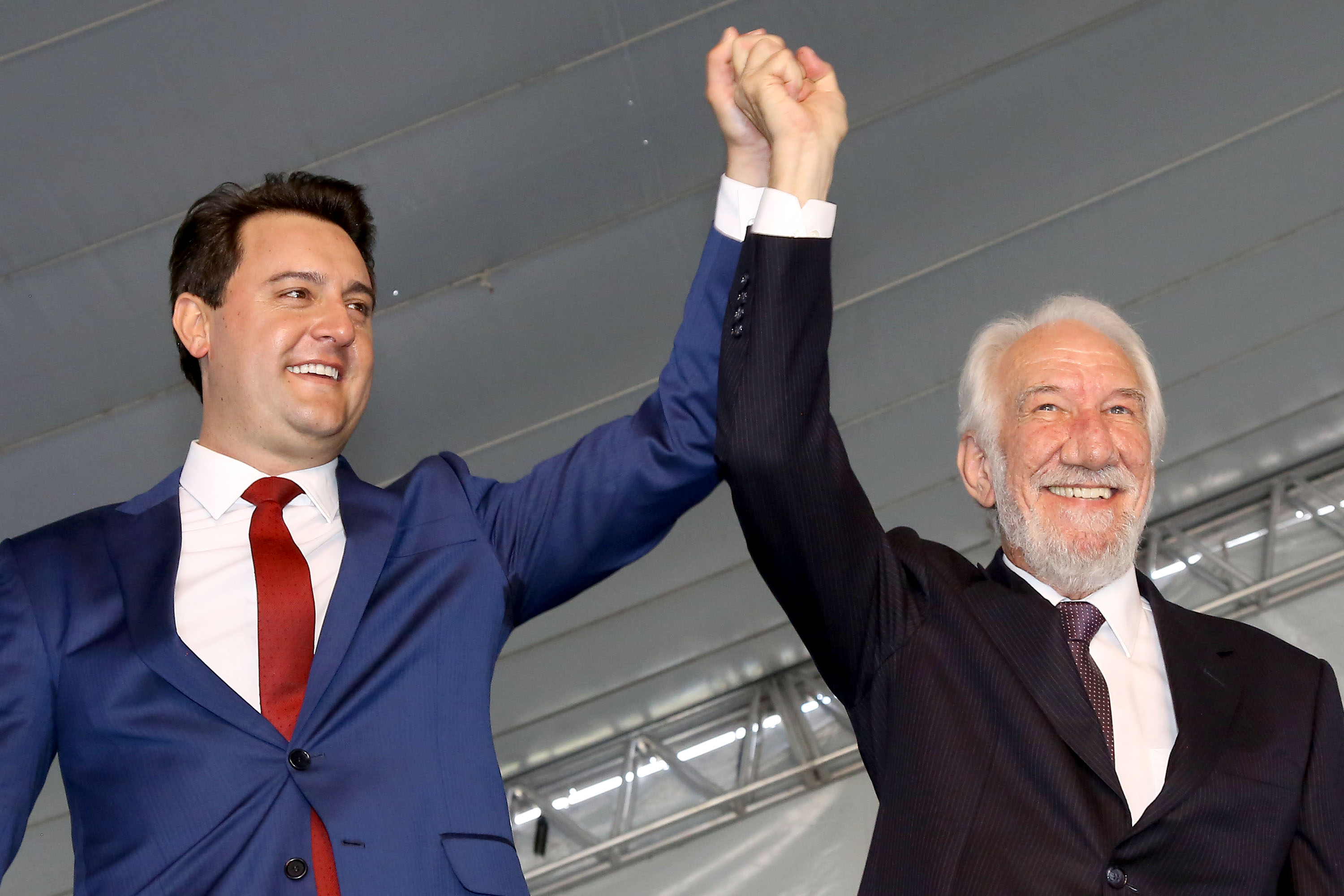Posse do governador Carlos Massa Ratinho Junior. Na foto, com o vice governador, Darci Piana - Curitiba, 01/01/2019 - Foto: Jaelson Lucas/ANPr
