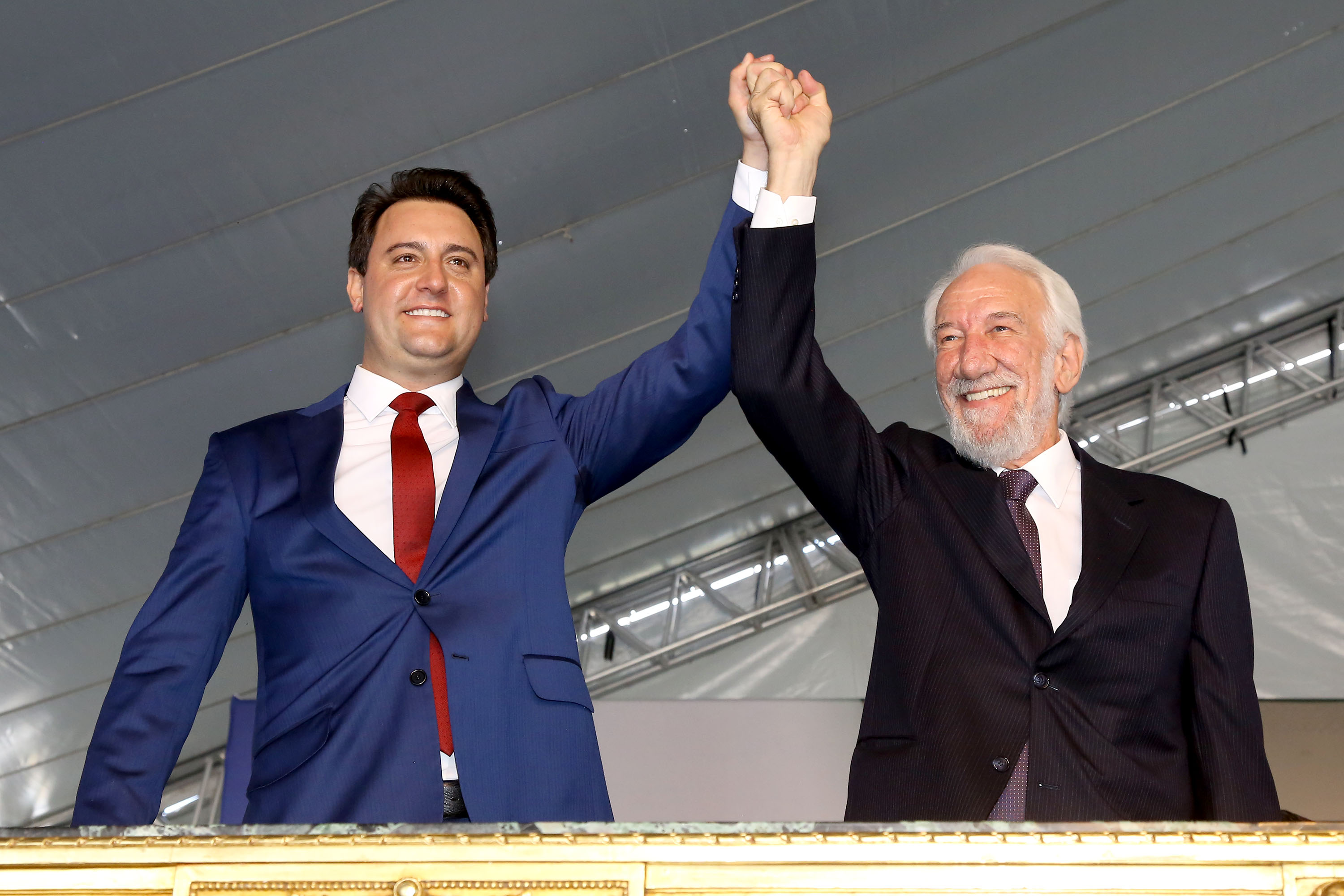 Posse do governador Carlos Massa Ratinho Junior. Na foto, com o vice governador, Darci Piana - Curitiba, 01/01/2019 - Foto: Jaelson Lucas/ANPr