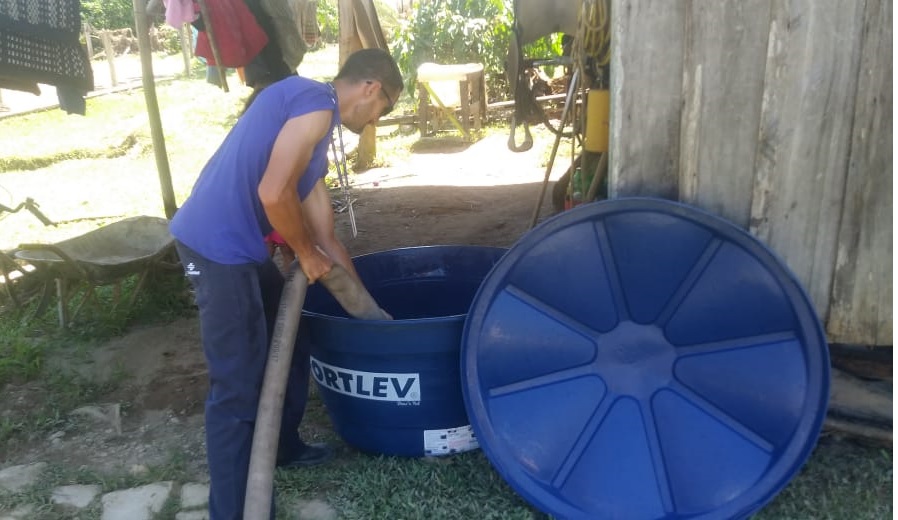 As rápidas e volumosas chuvas no Paraná nos últimos dias causaram estragos em diversas cidades, o que levou algumas comunidades a descobrirem a importância das caixas d´água para reservação de água potável.  - Curitiba, 11/01/2019  -  Foto: Sanepar