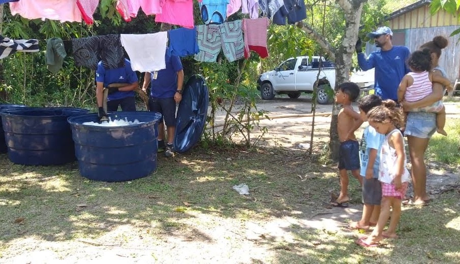 As rápidas e volumosas chuvas no Paraná nos últimos dias causaram estragos em diversas cidades, o que levou algumas comunidades a descobrirem a importância das caixas d´água para reservação de água potável.  - Curitiba, 11/01/2019  -  Foto: Sanepar