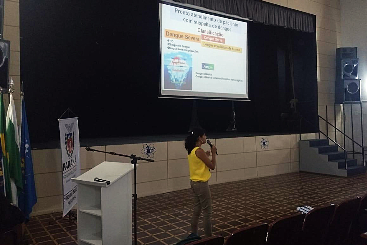 Equipes dos 12 municípios da Regional da Saúde em Ponta Grossa participaram nesta segunda-feira (14) de capacitação da assistência no manejo clínico ao paciente com suspeita de dengue.  -  Ponta Grossa, 14/01/2019  -  Foto: Divulgação SESA