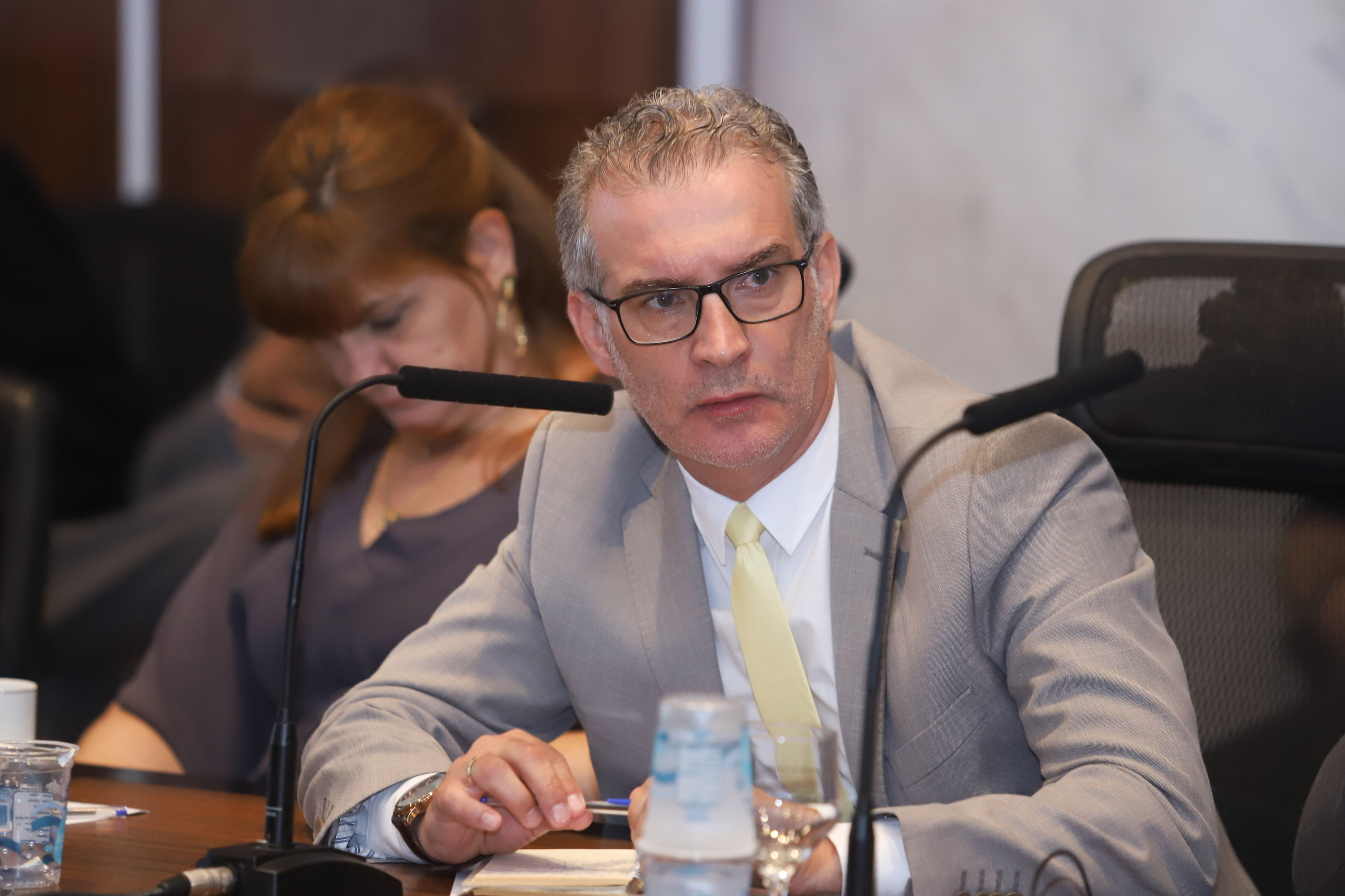 Governador Carlos Massa Ratinho Júnior, durante reunião com a equipe de governo. Na foto, secretário da Comunicação Social e Cultura, Hudson José. Curitiba, 15/01/2019 - Foto: Rodrigo Felix Leal/ANPr