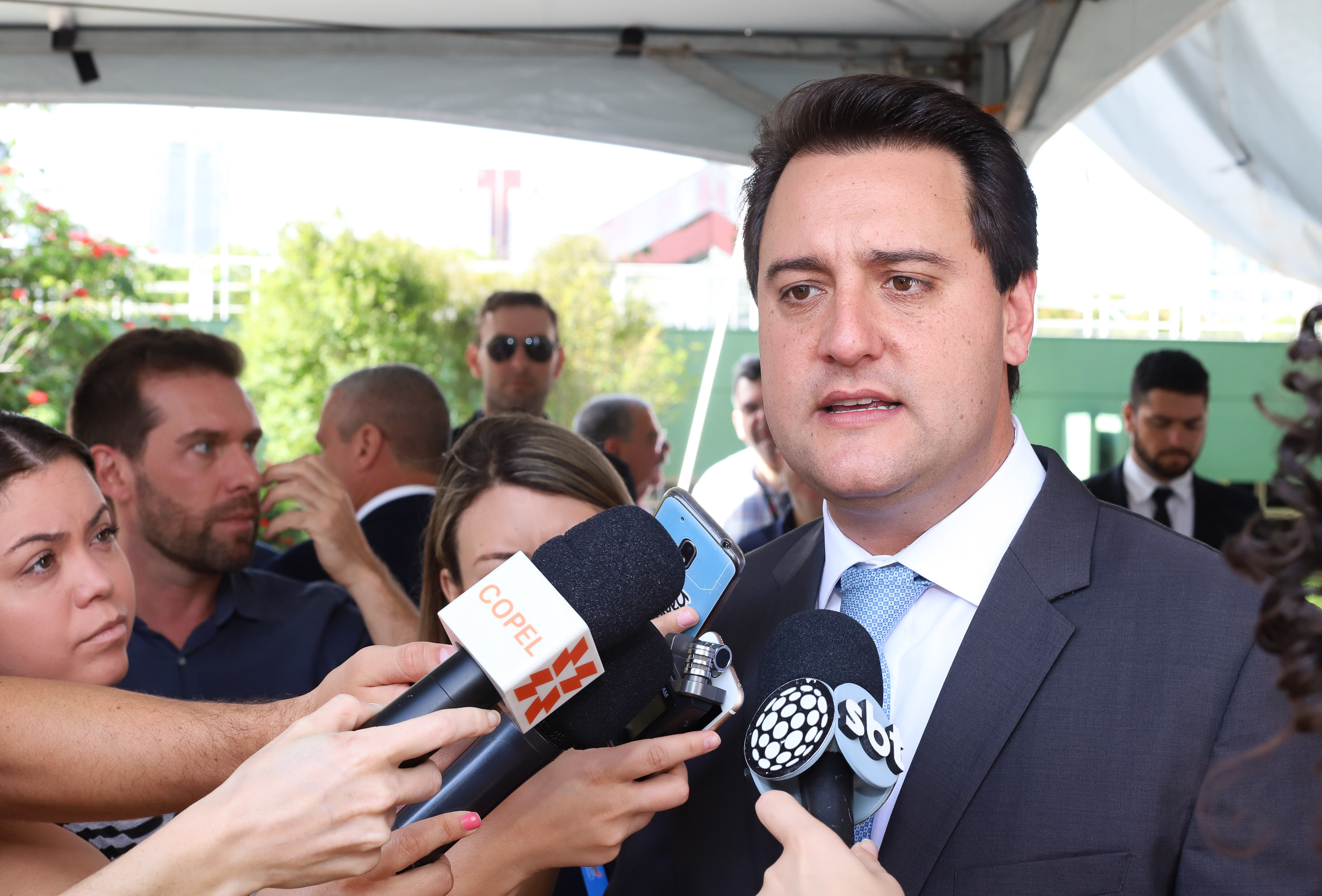 Governador Carlos Massa Ratinho Junior participa da solenidade de posse do presidente da Copel, Daniel Pimentel Slaviero. - Curitiba, 16/01/2019 - Foto: Rodrigo Félix Leal