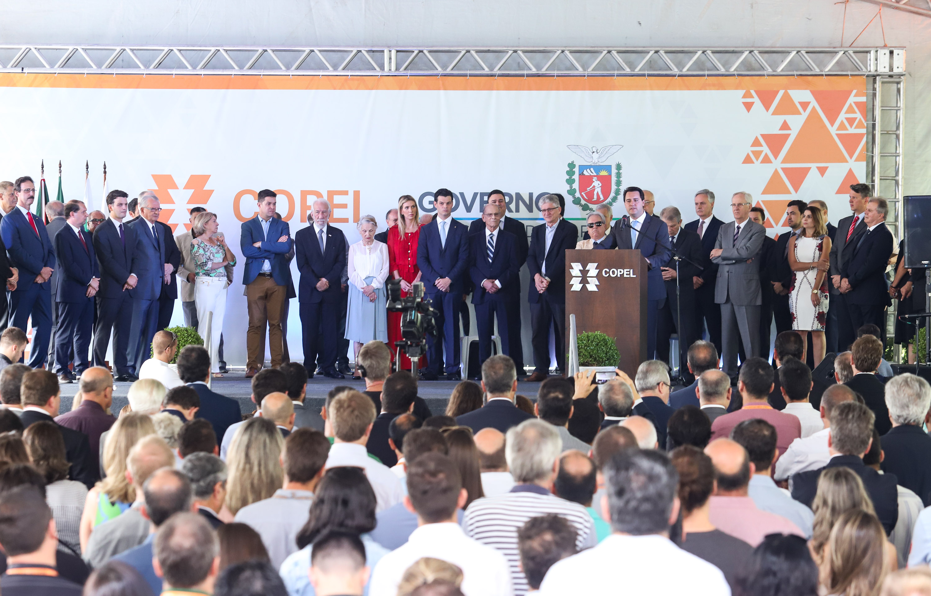 Governador Carlos Massa Ratinho Junior participa da solenidade de posse do presidente da Copel, Daniel Pimentel Slaviero. - Curitiba, 16/01/2019 - Foto: Rodrigo Félix Leal