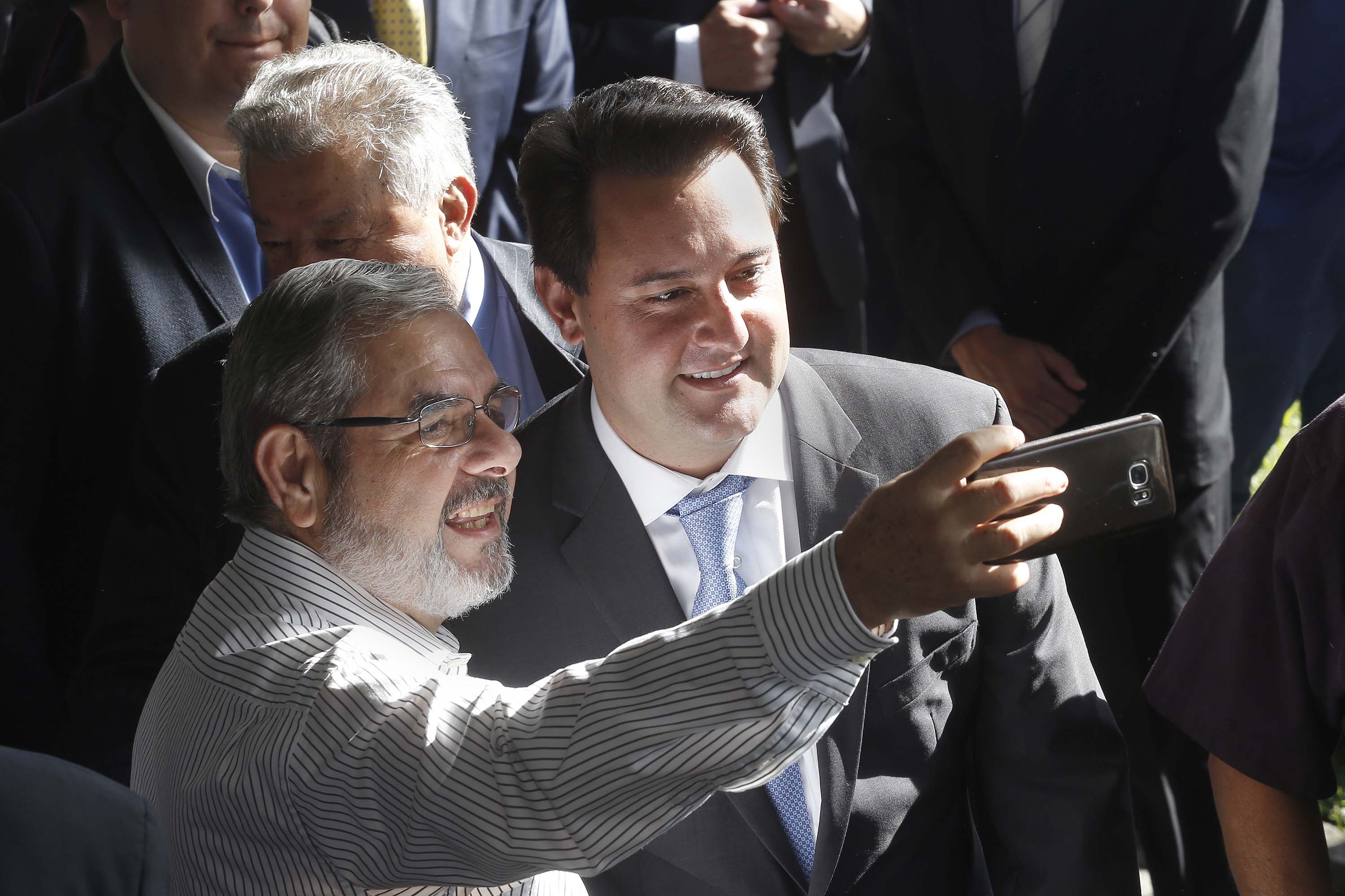 O governador Carlos Massa Ratinho Junior, participou da solenidade de posse do presidente da Copel, Daniel Pimentel Slaviero. Curitiba, 16-01-19. - Foto: Arnaldo Alves / ANPr.
