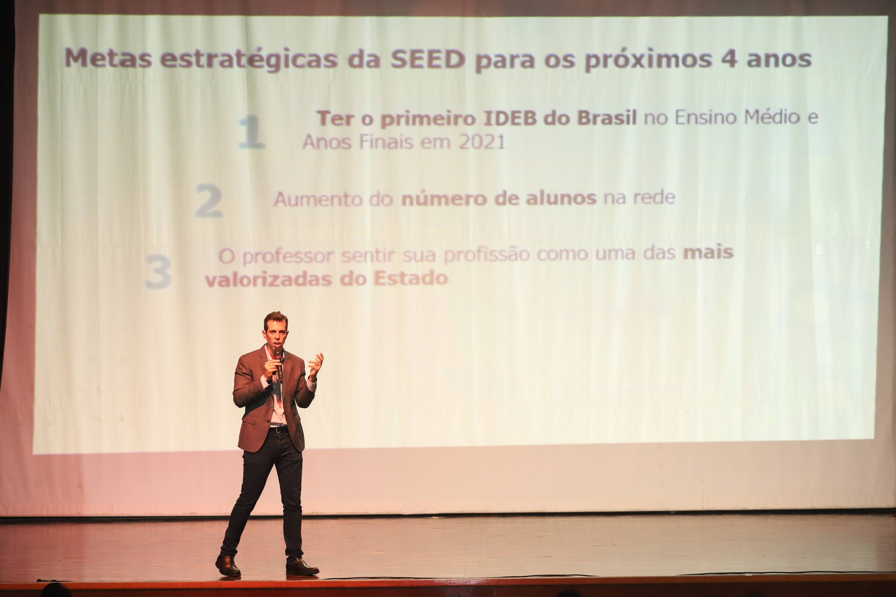 Governador Carlos Massa Ratinho Junior participa do Seminário Aprendizagem em Foco 2019