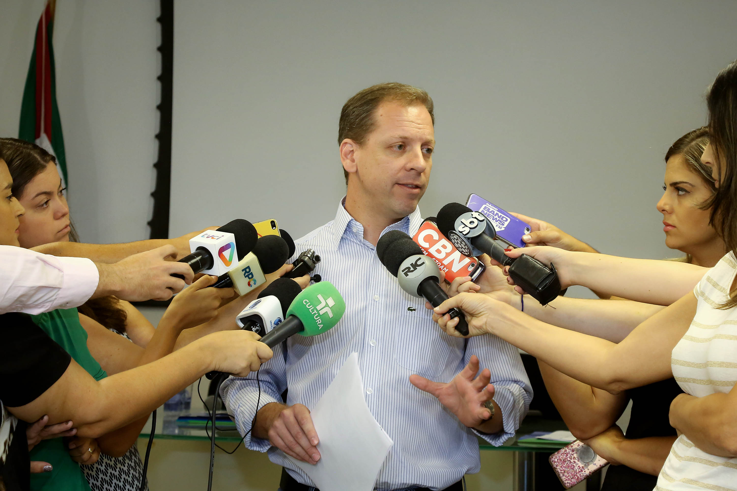 Coletiva de imprensa sobre o enfrentamento da febre amarela no Paraná. Na foto, Nestor Werner, diretor geral da Secretaria da Saúde. - Curitiba, 30/01/2019 - Foto: Jaelson Lucas/ANPr