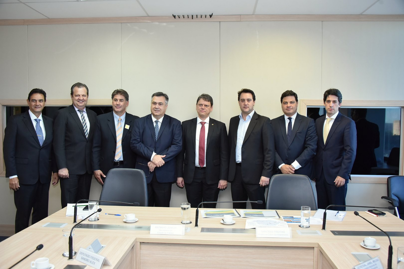 Ministro da Infraestrutura, Tarcísio Gomes de Freitas, recebe o Governador do Estado do Paraná, Carlos Massa Ratinho Júnior - 30/01/2019 - Foto: Alberto Ruy/MInfra