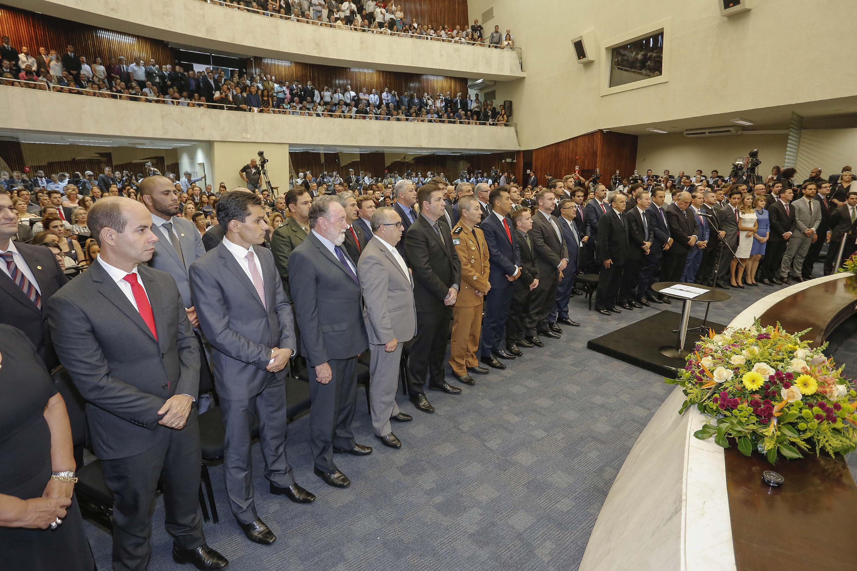 Governador Carlos Massa Ratinho Junior participa, na Assembleia Legislativa do Estado Paraná da abertura dos trabalhos legislativos de 2019. - Curitiba, 01/02/2019 - Foto: Arnaldo Alves/ANPr