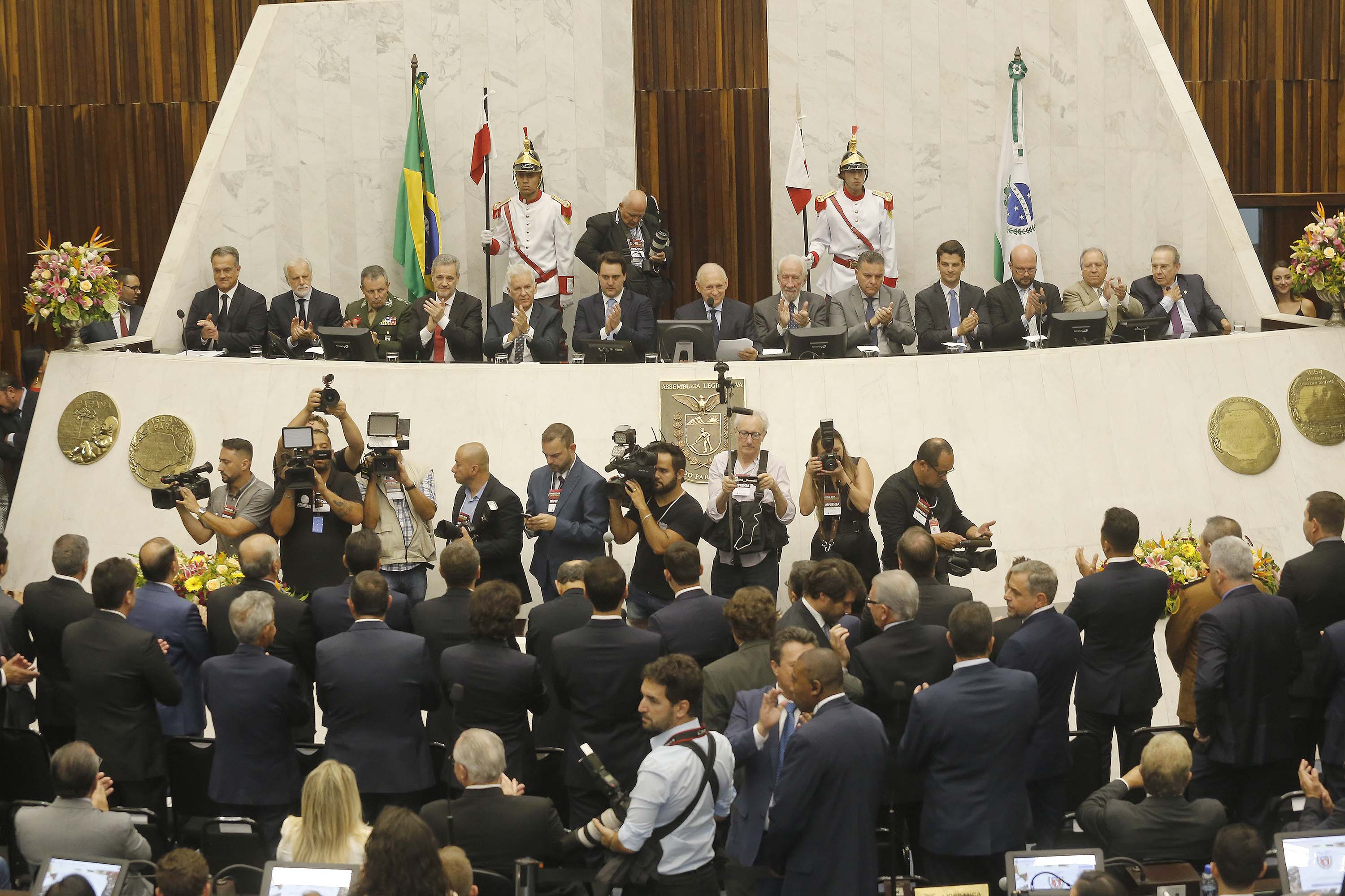 Governador Carlos Massa Ratinho Junior participa, na Assembleia Legislativa do Estado Paraná da abertura dos trabalhos legislativos de 2019. - Curitiba, 01/02/2019 - Foto: Arnaldo Alves/ANPr