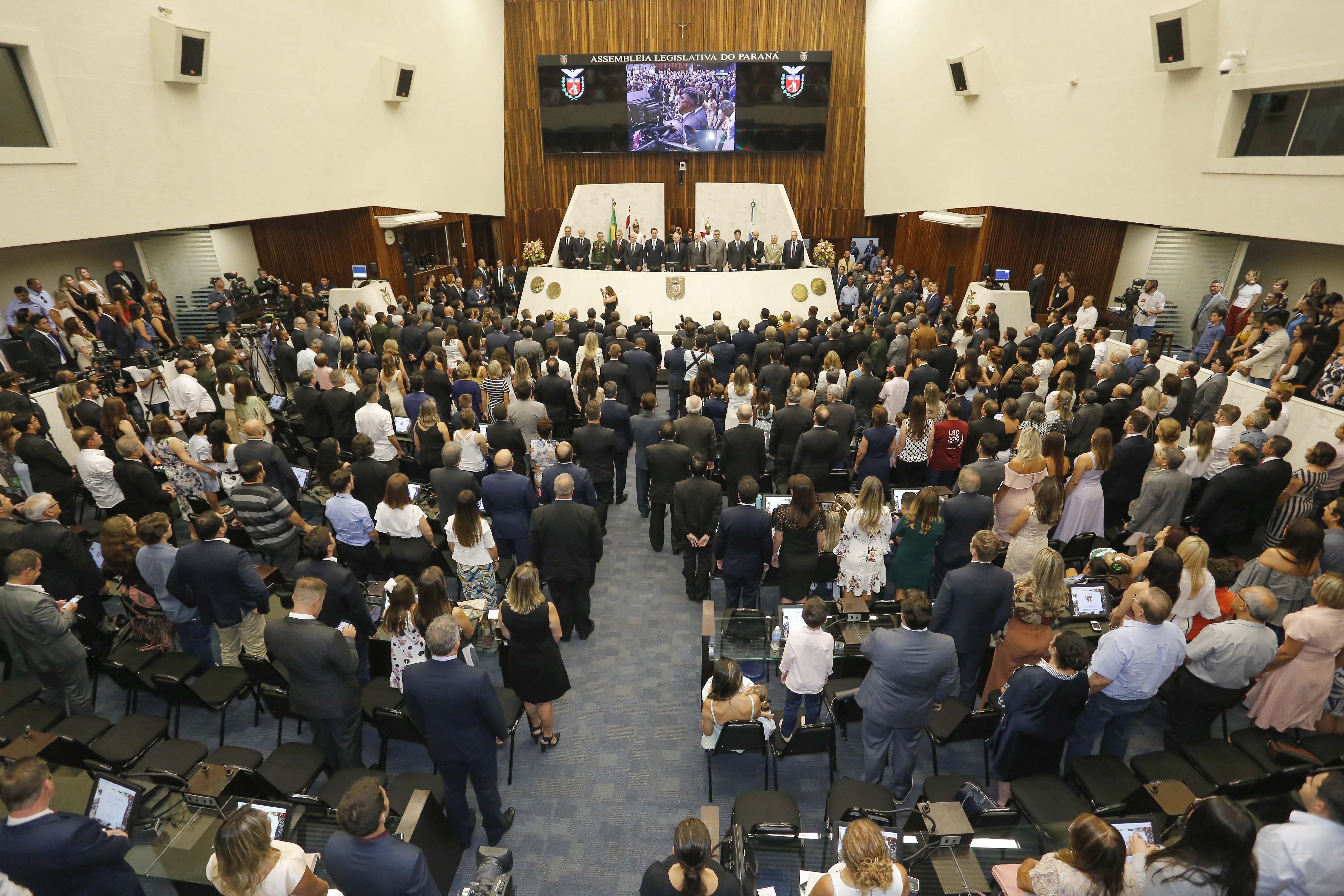 Governador Carlos Massa Ratinho Junior participa, na Assembleia Legislativa do Estado Paraná da abertura dos trabalhos legislativos de 2019. - Curitiba, 01/02/2019 - Foto: Arnaldo Alves/ANPr